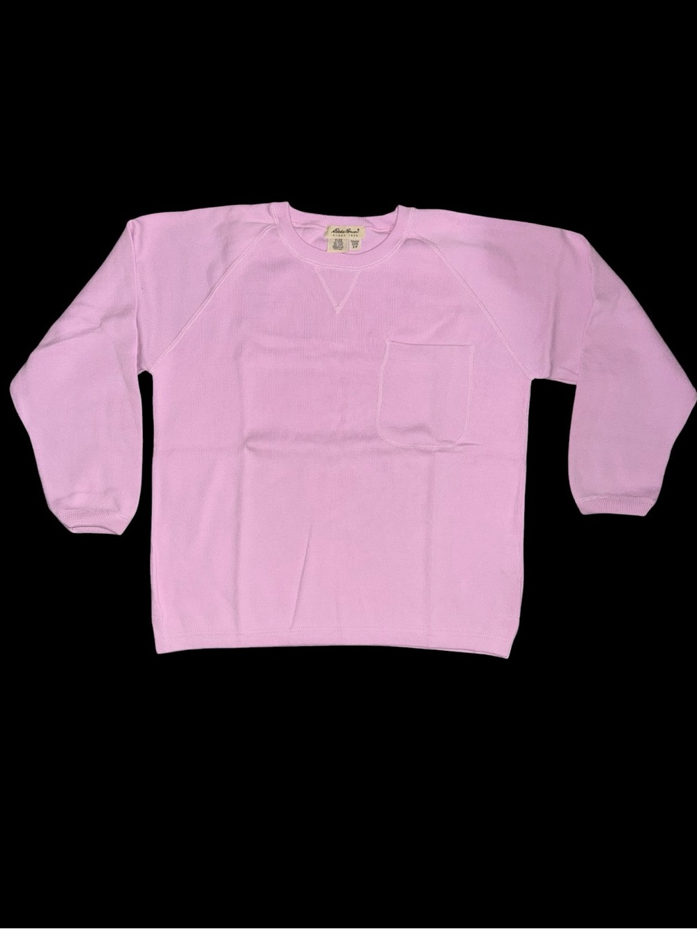 NWT Eddie Bauer boxie knit crewneck 100% cotton - Primrose
